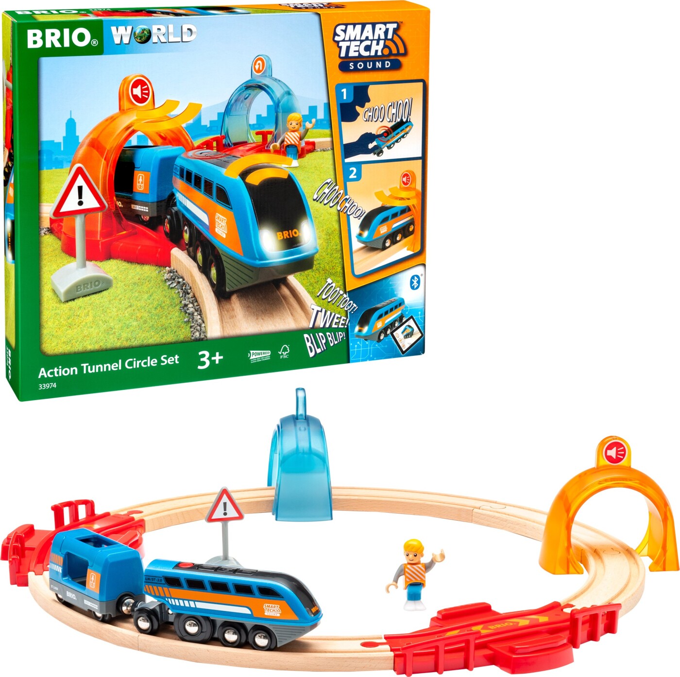 Brio World   Smart Tech Togbane Og Elektrisk Tog   33974