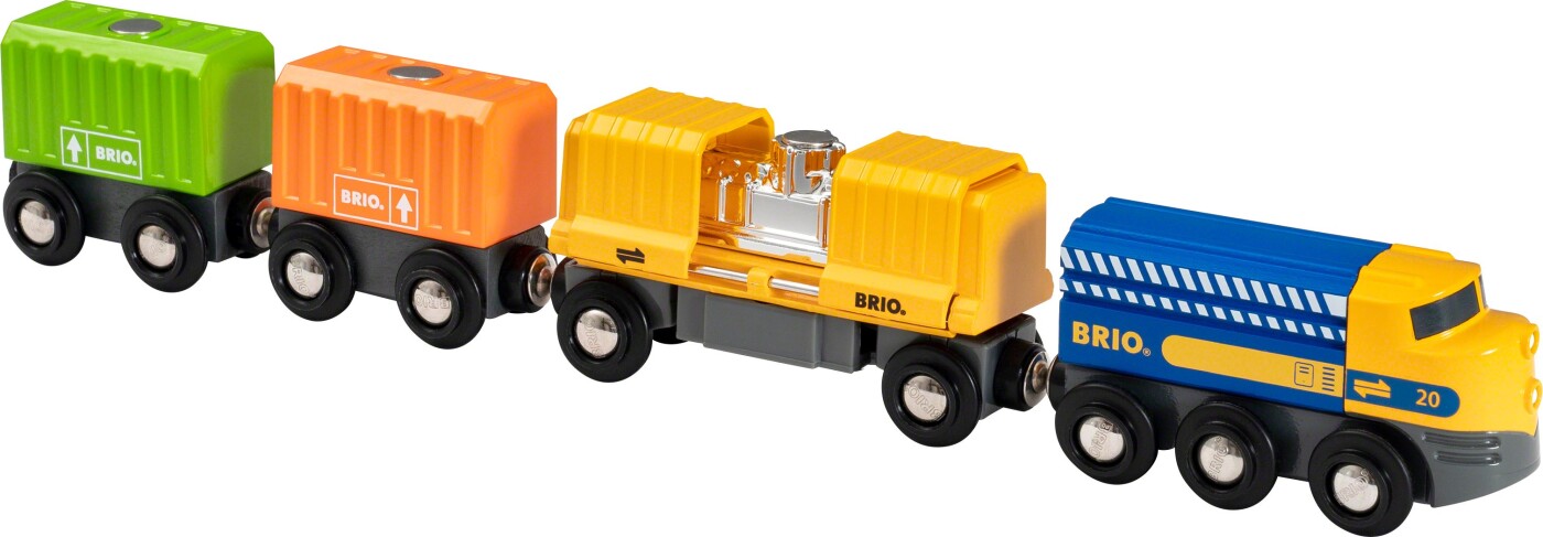 Brio World Tog Godstog Med Tre Vogne 33982