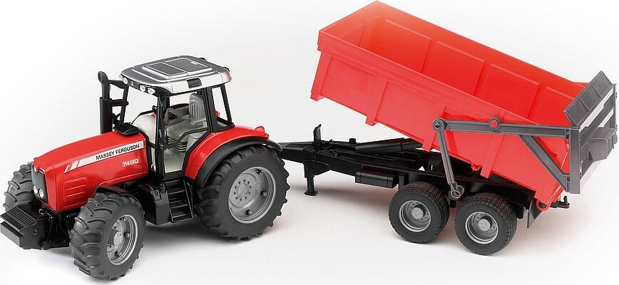 Bruder   Massey Ferguson 7480 Med Tippevogn   Br2045
