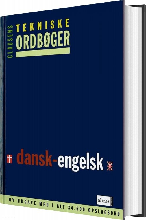 Clausens Tekniske Ordbøger  Dansk Engelsk   Bog