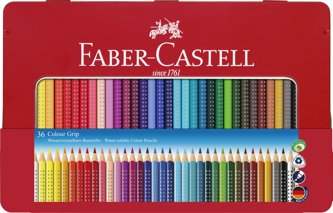 Colour Grip Farveblyant   Tinæske Med 36 Stk   Faber Castell