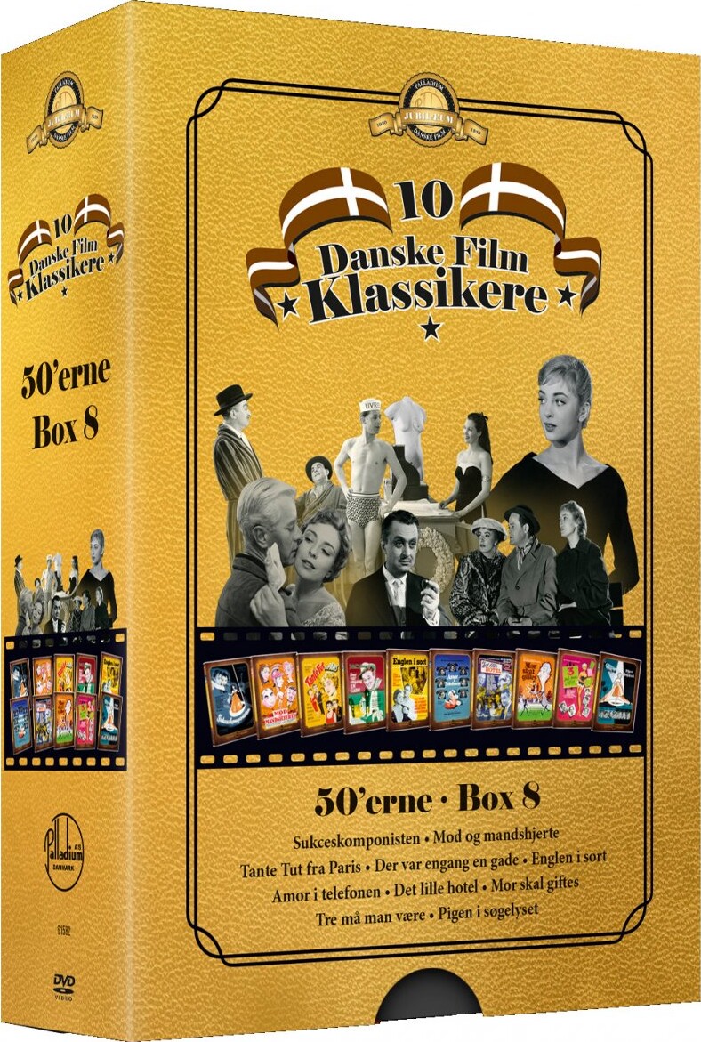 10 Danske Filmklassikere 1950 Erne Boks 8 Dvd Film