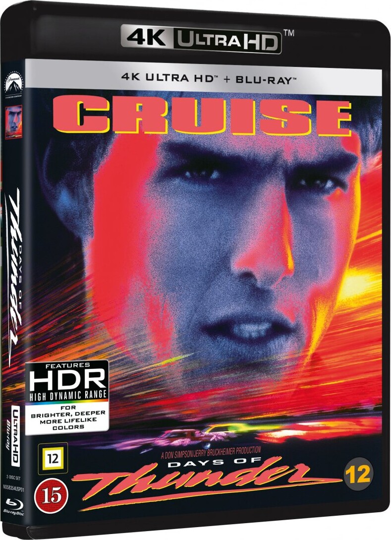 Days Of Thunder 4k Blu Ray