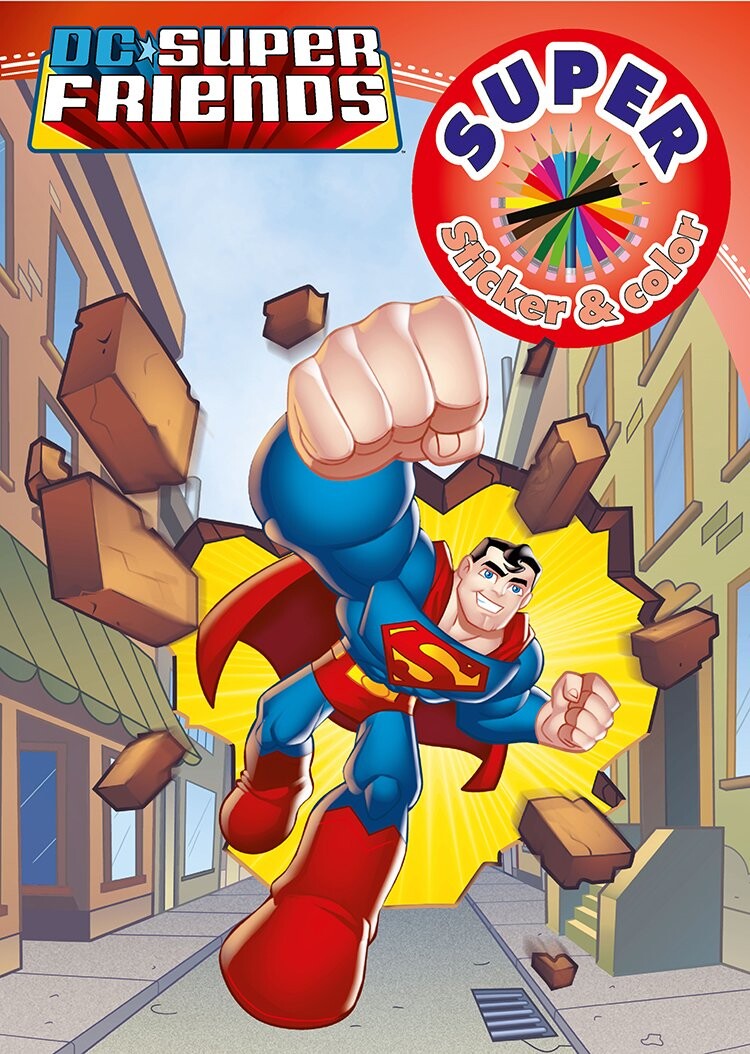 Dc Superfriends Super Sticker Color Bog