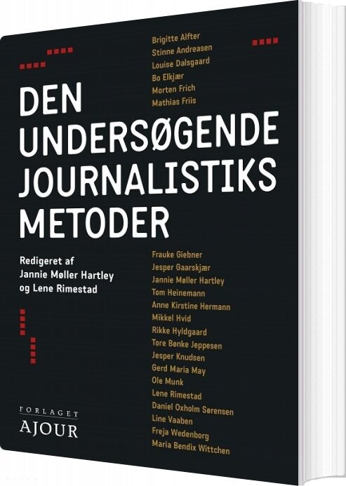 Den Undersøgende Journalistiks Metoder   Jannie Møller Hartley   Bog