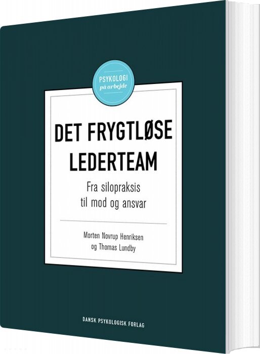 Det Frygtløse Lederteam   Morten Novrup Henriksen   Bog