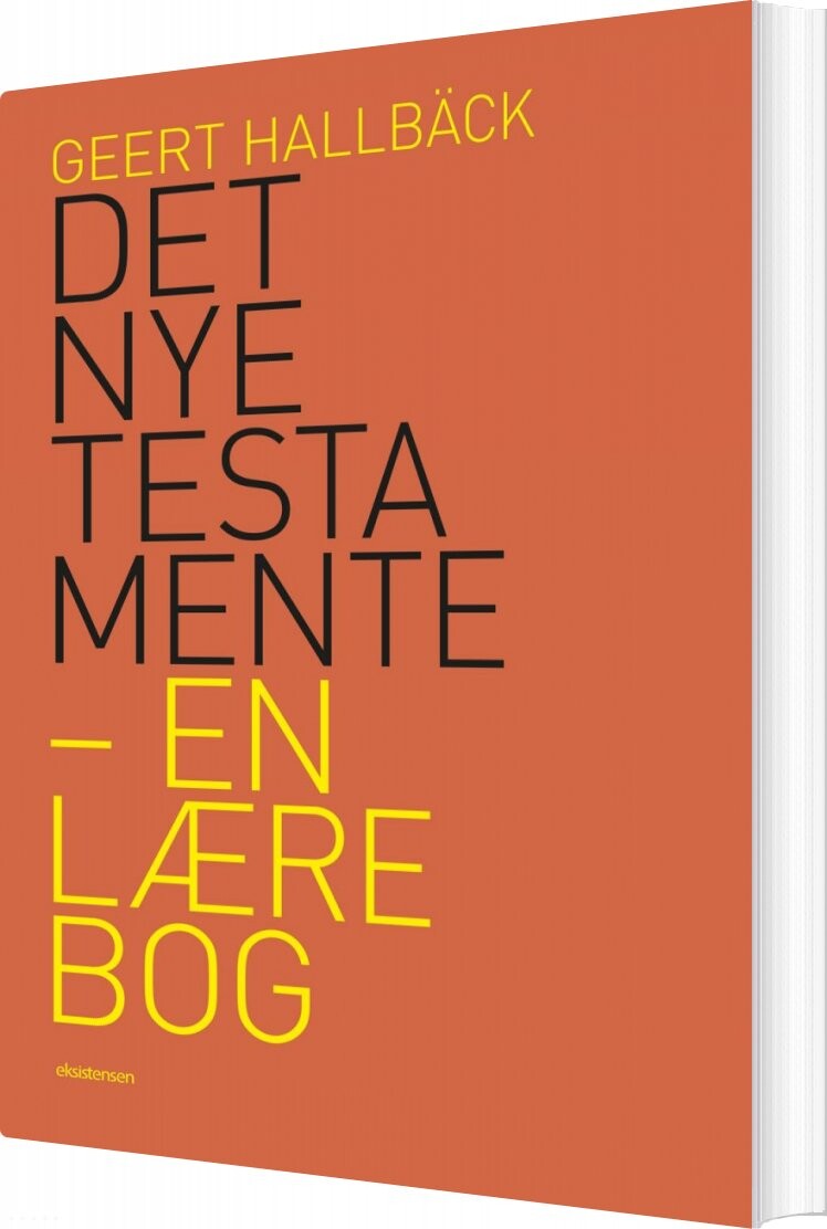 Det Nye Testamente   En Lærebog   Geert Hallb? Ck   Bog