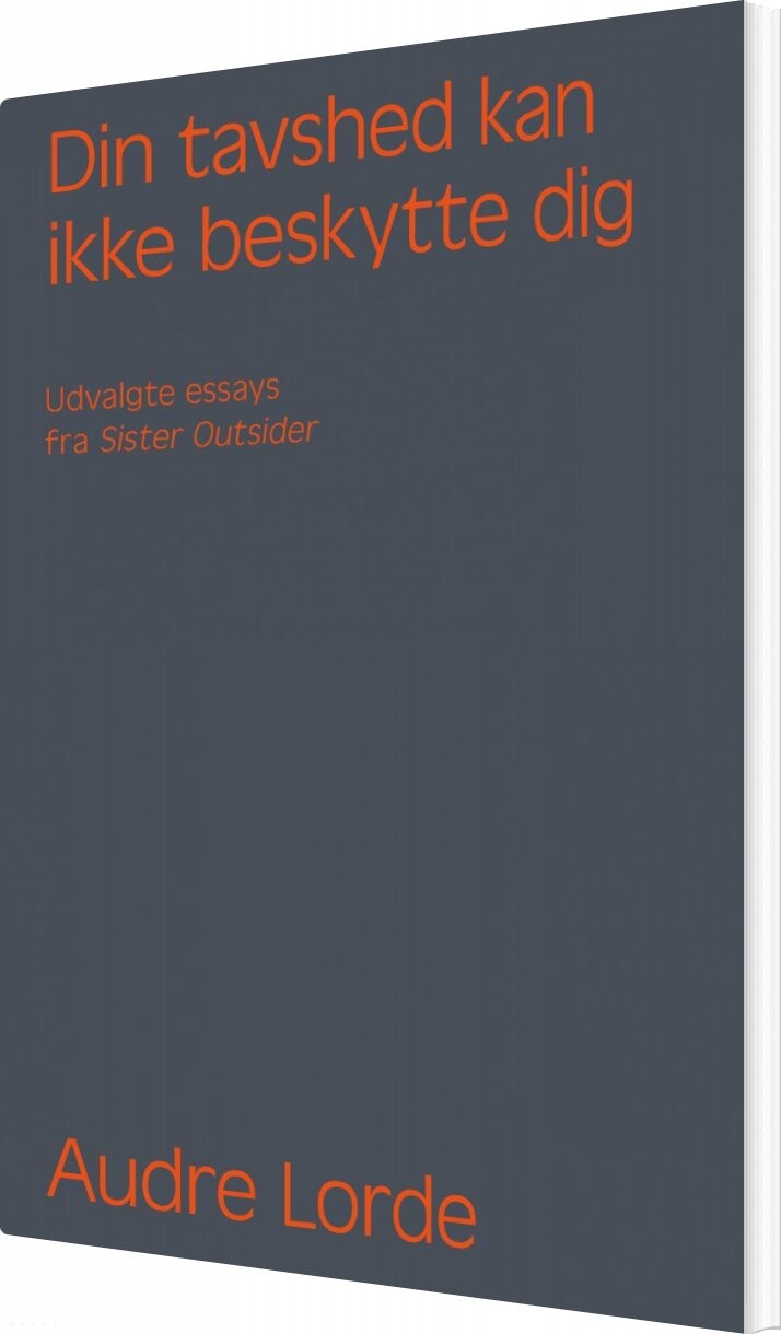Din Tavshed Kan Ikke Beskytte Dig   Audre Lorde   Bog