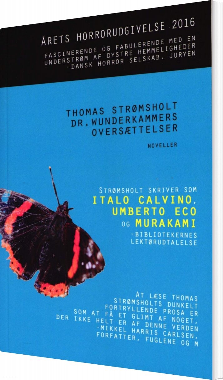 Dr  Wunderkammers Oversættelser   Thomas Strømsholt   Bog