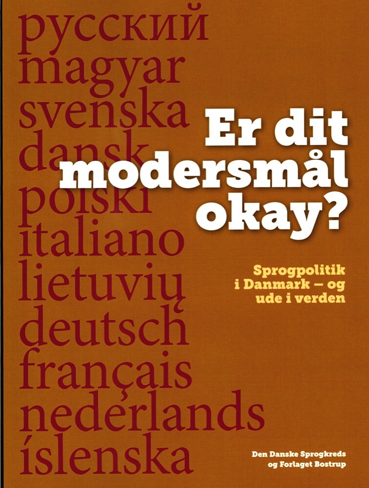 Er Dit Modersmål Okay     Lise Bostrup   Bog