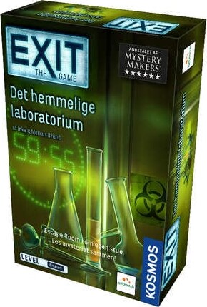 Exit   The Game   Det Hemmelige Laboratorium   Escape Room Spil
