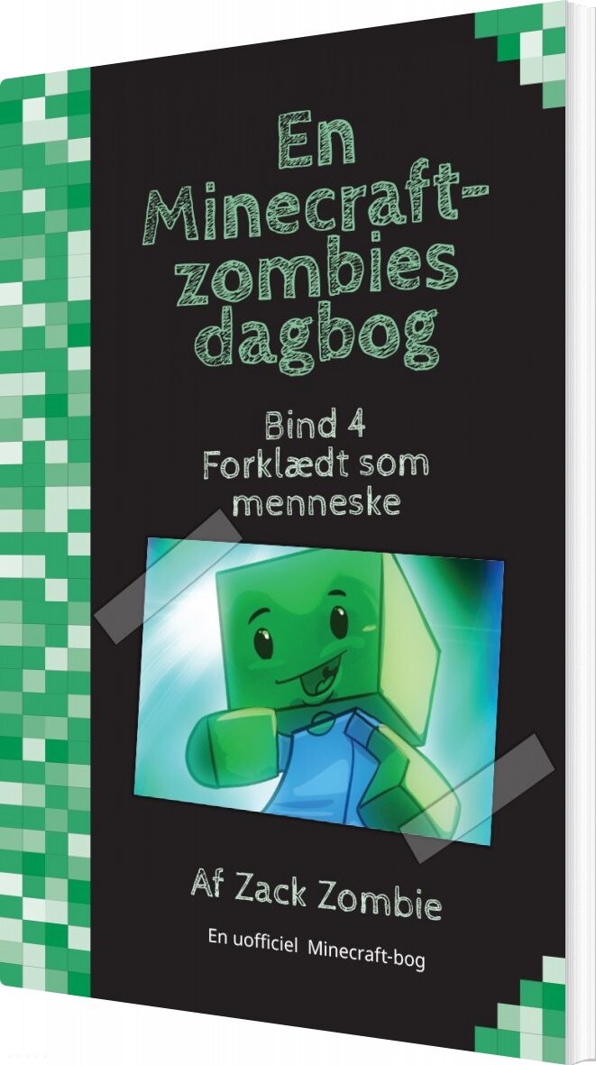 Forklædt Som Menneske   En Minecraft Zombies Dagbog 4   Zack Zombie   Bog