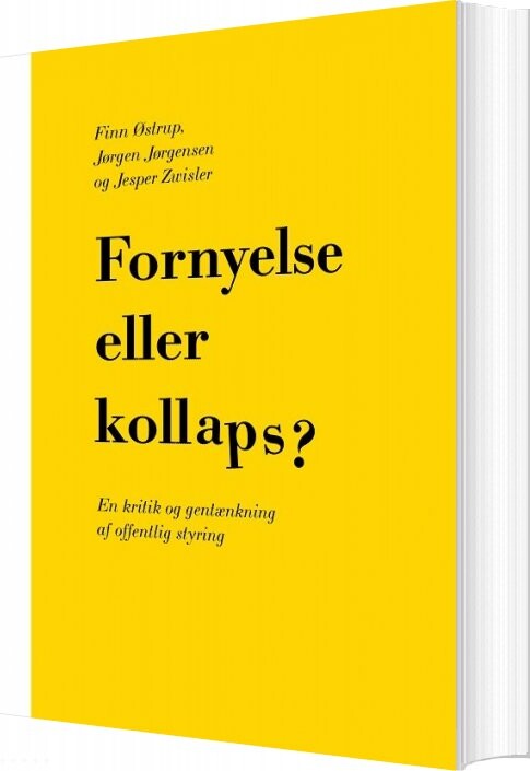 Fornyelse Eller Kollaps    Jørgen Jørgensen   Bog