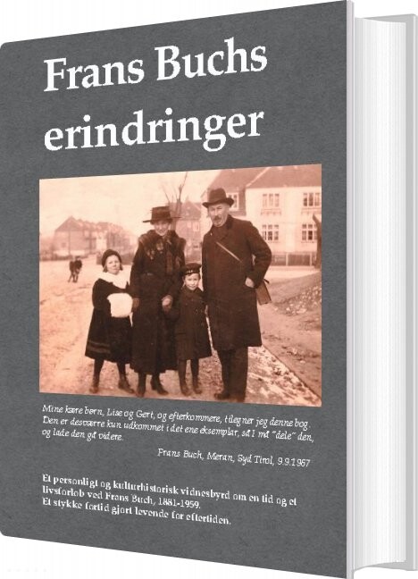 Frans Buchs Erindringer   Frans Buch   Bog