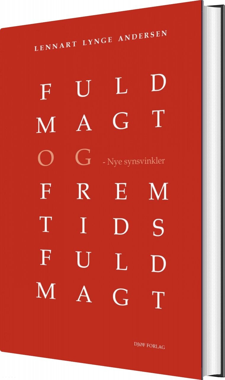 Fuldmagt Og Fremtidsfuldmagt   Af Lennart Lynge Andersen   Bog