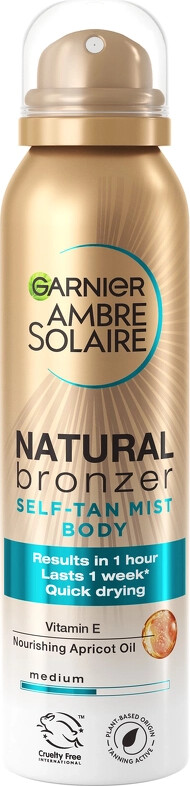 Garnier   Natural Bronzer Self Tan Mist Body   150 Ml