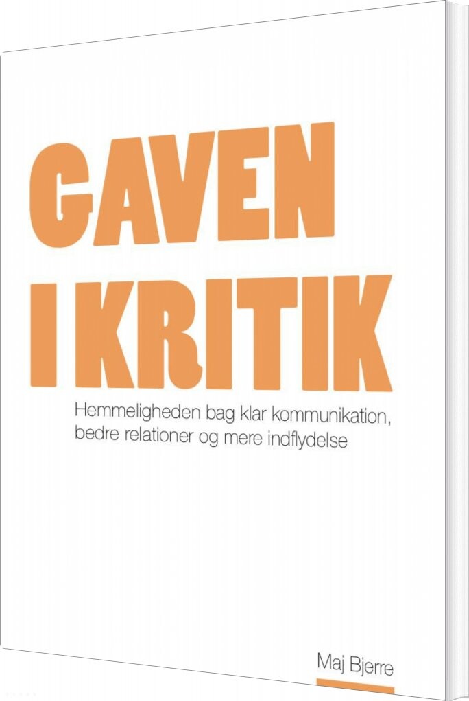 Gaven I Kritik   Maj Bjerre   Bog