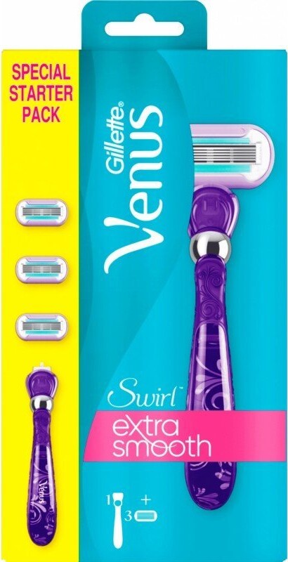 Gillette   Venus Swirl Starter Pack   Med 3 Ekstra Blade