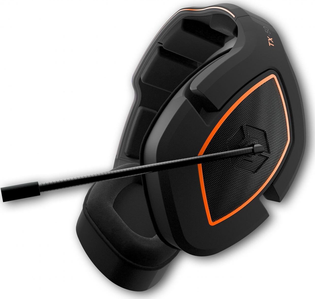 Gioteck Tx 50   Stereo Gaming Headset Med Mikrofon   Sort Rød