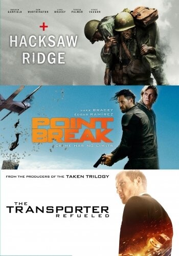 Hacksaw Ridge   Point Break   The Transporter Refueled   Dvd   Film