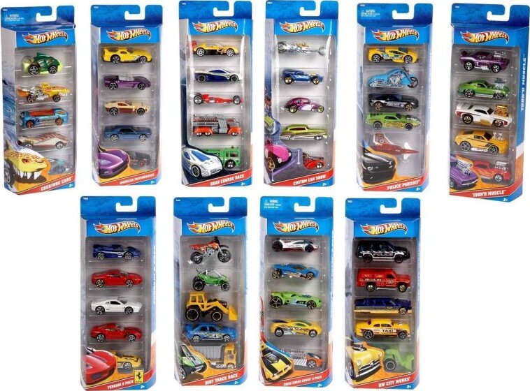 Hot Wheels   Legetøjsbiler   Sæt Med 5 Stk