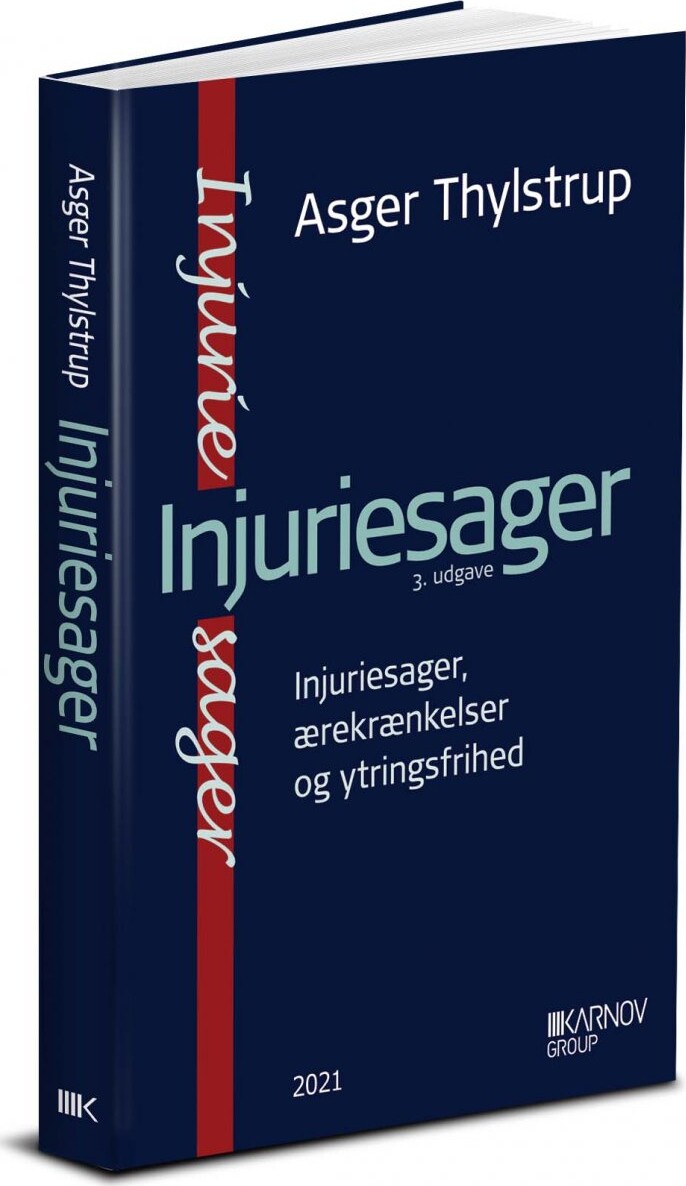 Injuriesager   Asger Thylstrup   Bog