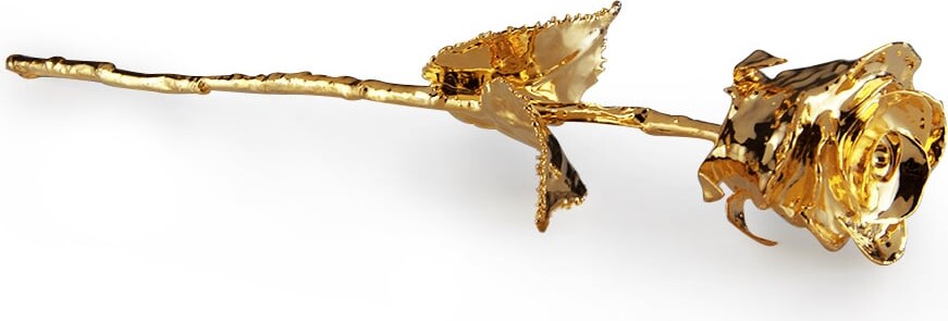 24k Guld Rose I Sort Gaveæske