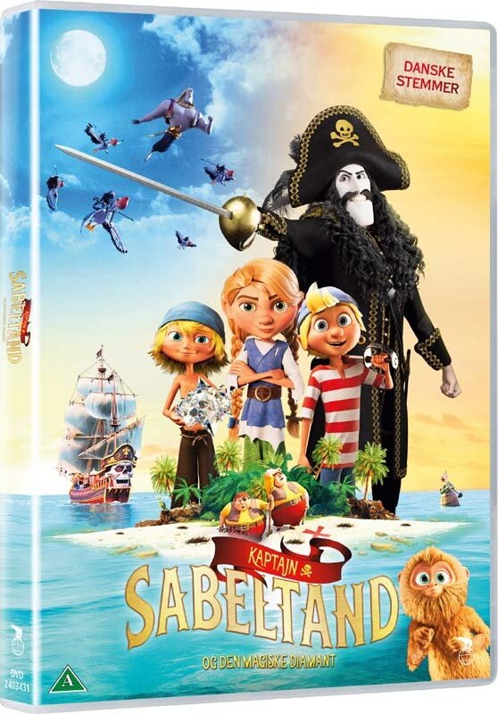 Kaptajn Sabeltand Og Den Magiske Diamant   Dvd   Film