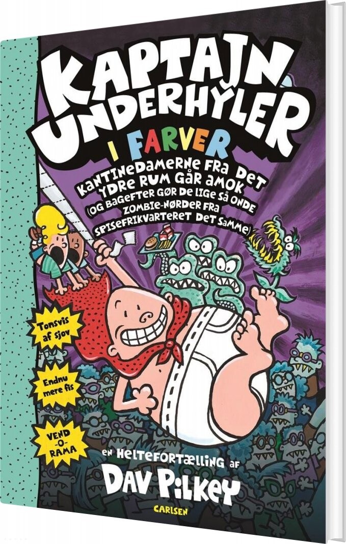 Kaptajn Underhyler I Farver 3   Dav Pilkey   Bog