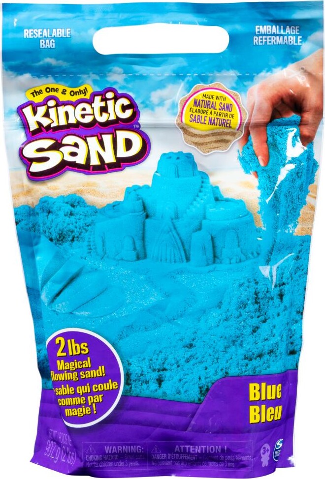 Kinetic Sand   Farve Pose Med Kinetisk Sand   900g   Blå