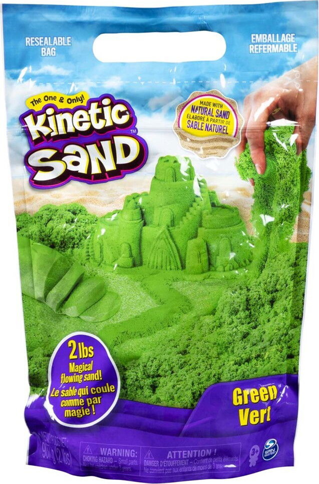 Kinetic Sand   Farve Pose Med Kinetisk Sand   900g   Grøn