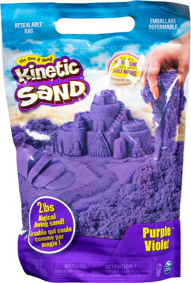 Kinetic Sand   Farve Pose Med Kinetisk Sand   900g   Lilla