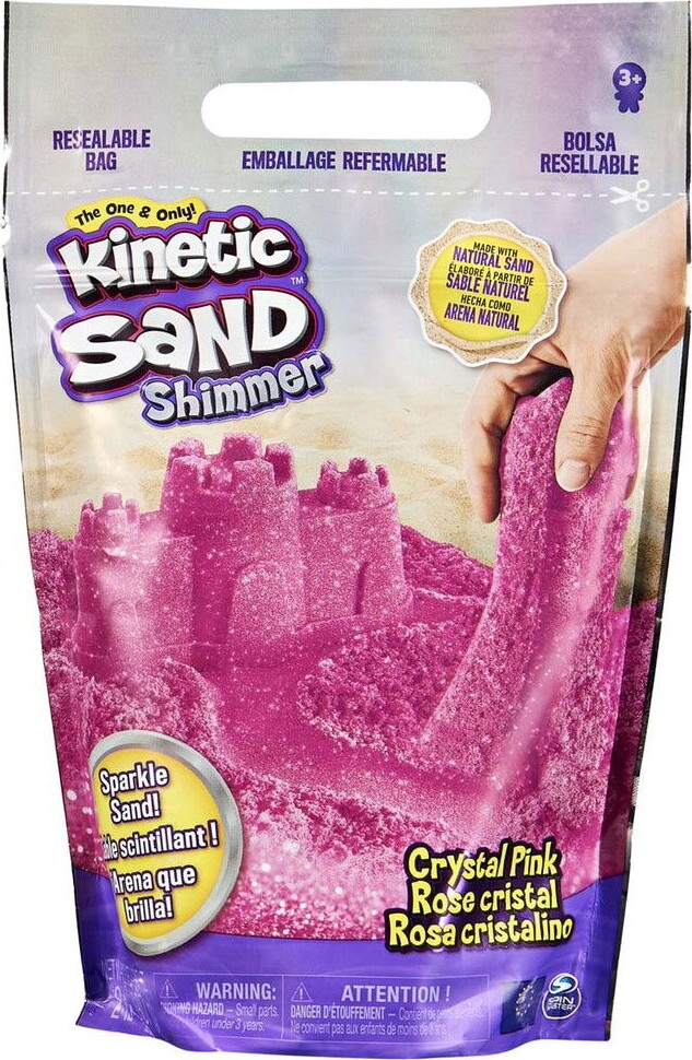 Kinetic Sand   Magisk Kinetisk Sand Glitter Sæt   Pink