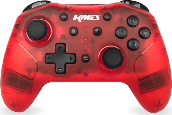 Kmd Trådløs Controller Til Nintendo Switch Pro   Rød