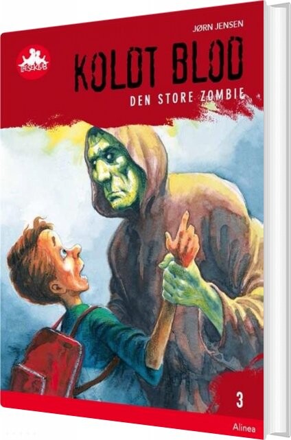Koldt Blod 3  Den Store Zombie  Rød Læseklub   Jørn Jensen   Bog