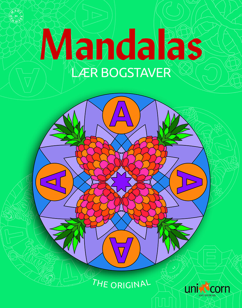 Lær Bogstaver Med Mandalas   Bog