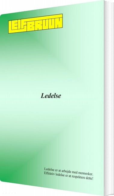 Ledelse   Leif Bruun   Bog