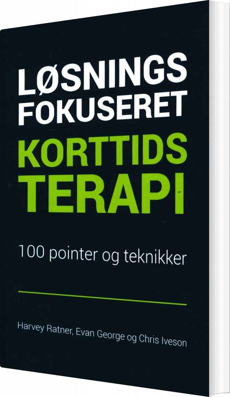 Løsningsfokuseret Korttidsterapi   100 Pointer Og Teknikker   Harvey Ratner   Bog