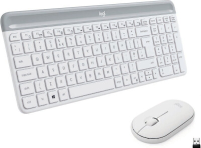 Logitech Mk470   Trådløs Mus Og Tastatur   Hvid