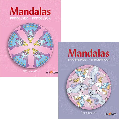 Mandala Malebøger   Prinsesser   Enhjørninger   Bog