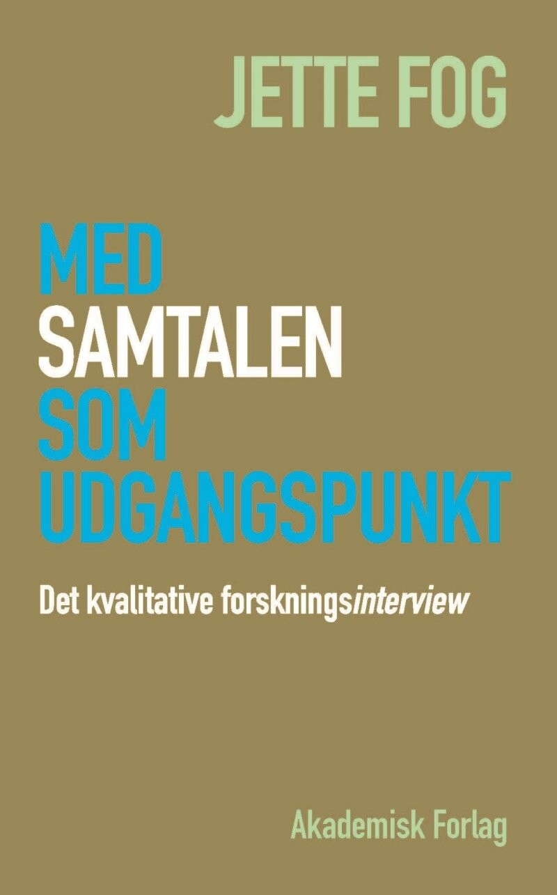 Med Samtalen Som Udgangspunkt   Jette Fog   Bog