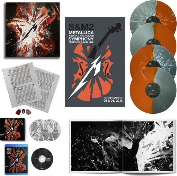Metallica   S M2   Limited Deluxe Box  Cd   Lp   Blu Ray    Cd