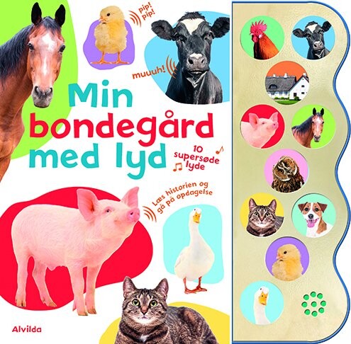Min Bondegård Med Lyd Med 10 Supersøde Lyde Bog