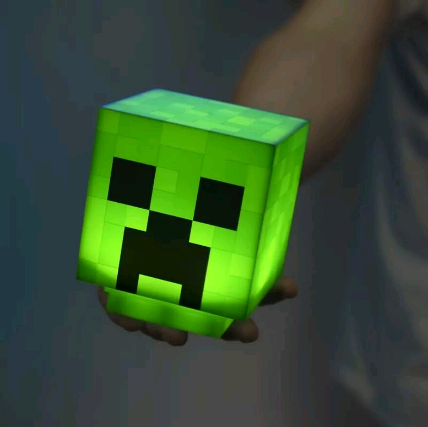 Minecraft   3d Creeper Lampe   11 Cm