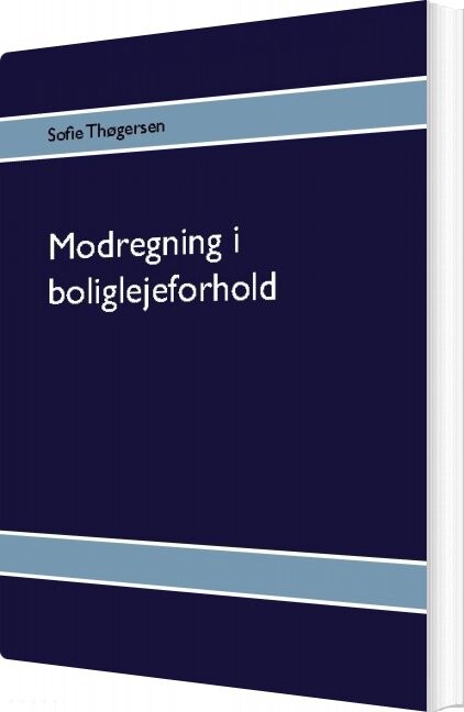 Modregning I Boliglejeforhold   Sofie Thøgersen   Bog