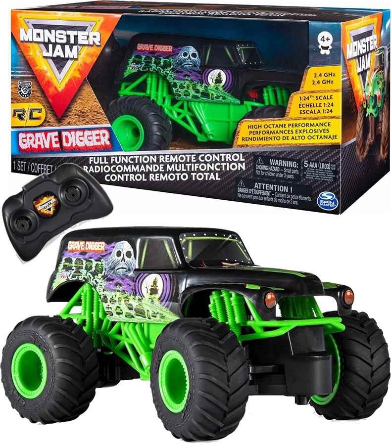 Monster Jam Bil   Grave Digger   Fjernstyret Monster Truck