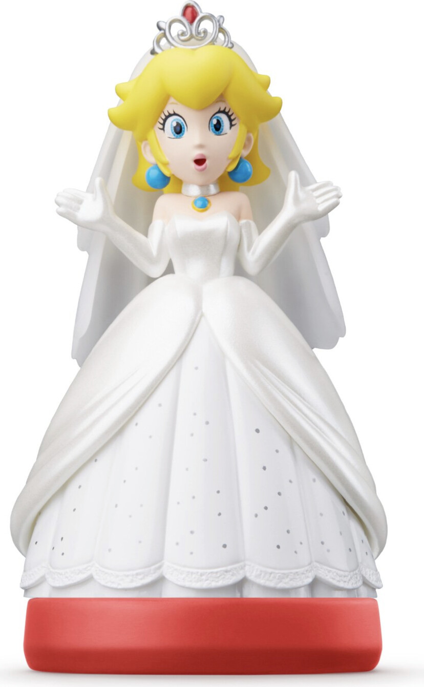 Nintendo Amiibo Figur   Prinsesse Peach I Brudekjole