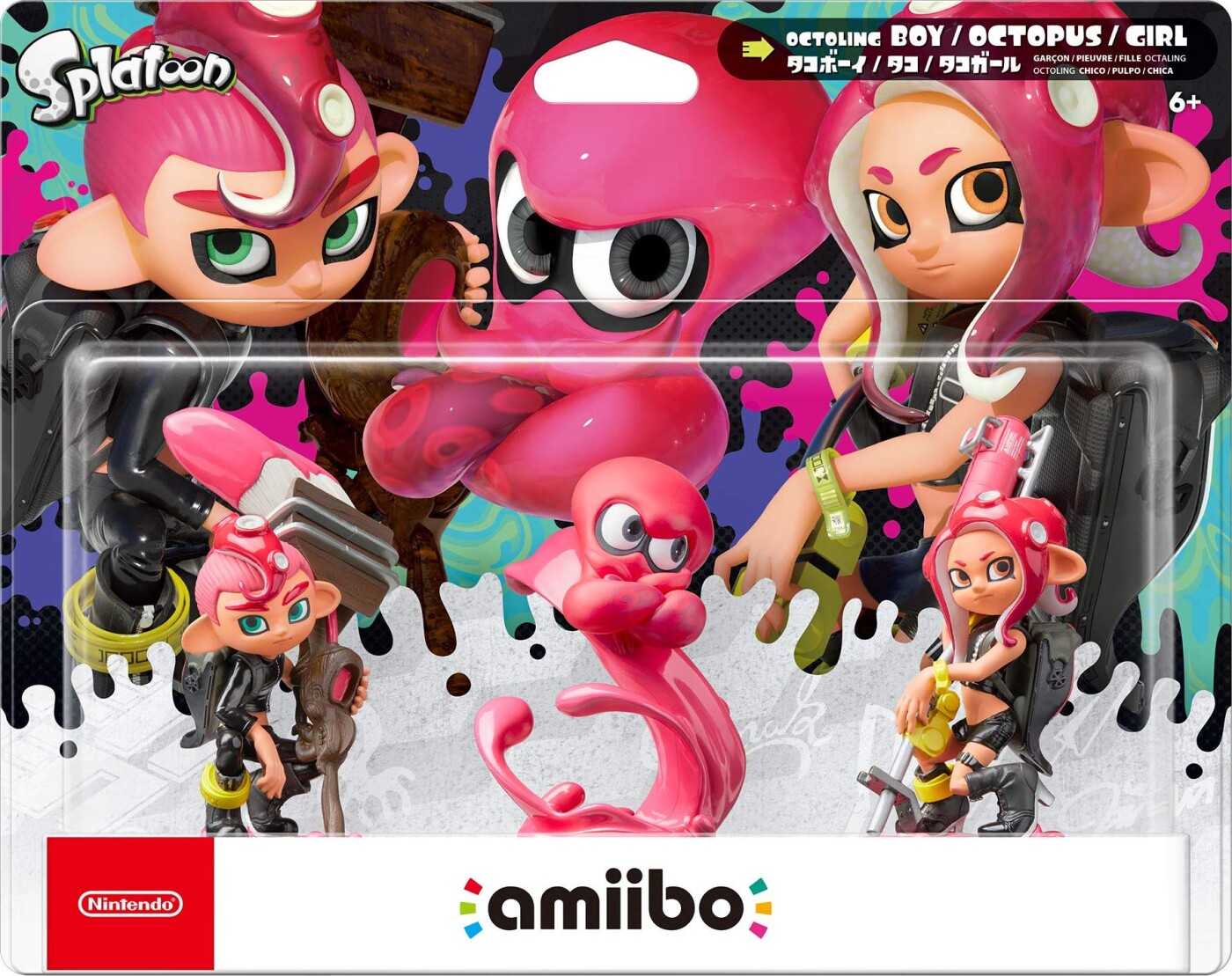 Nintendo Amiibo: Splatoon Octoling Figurer   3 Pak