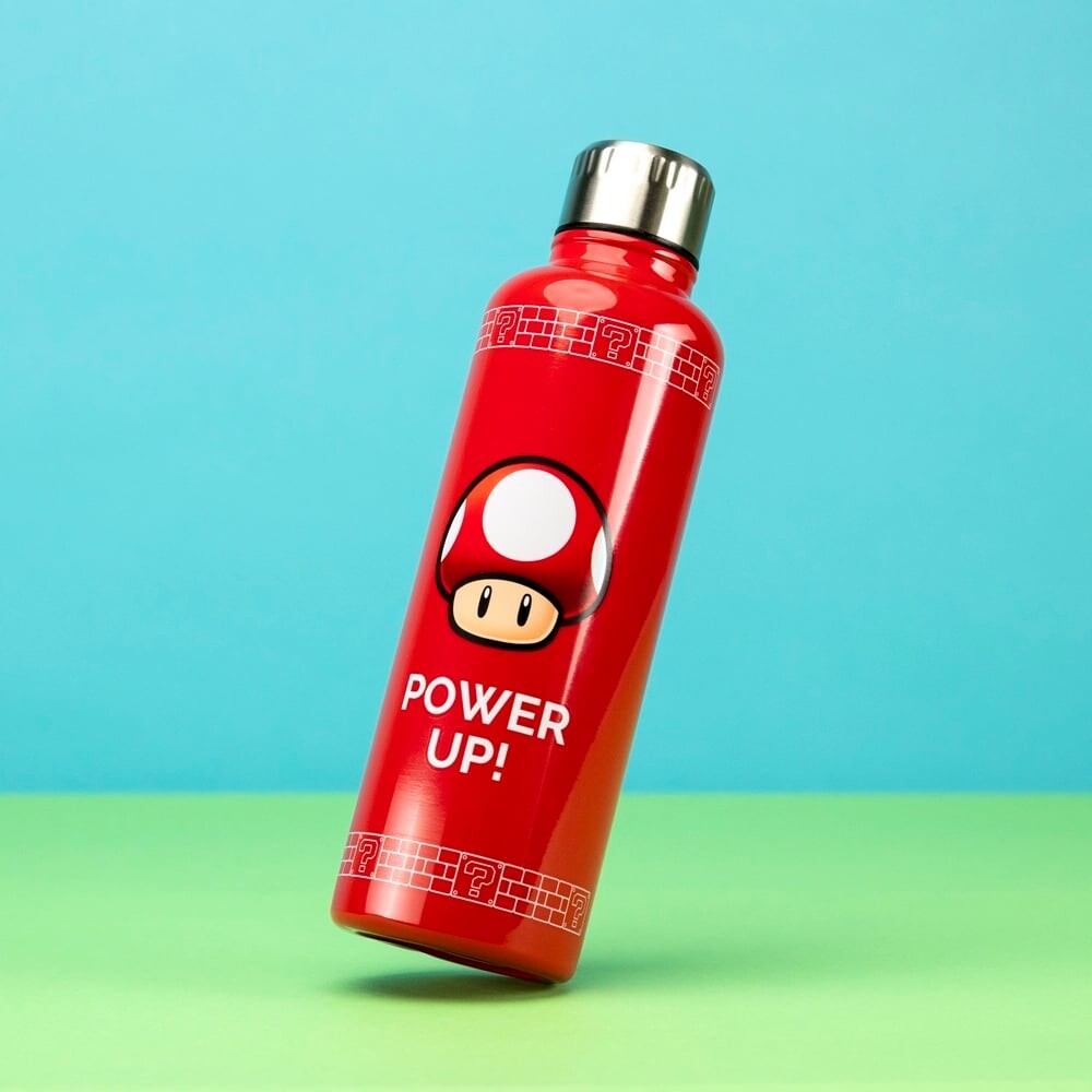 Nintendo Super Mario   Vandflaske   Power Up   Rød
