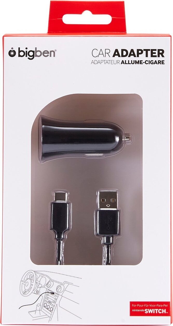 Nintendo Switch Billader Med Usb Kabel